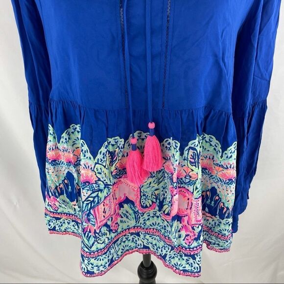 Lilly Pulitzer Kahli Peplum Babydoll Top - Picture 3 of 10